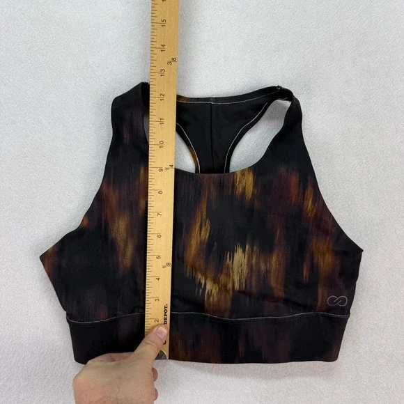Callia by Carrie Underwood Padded Sports Bra Medium Impact Racerback Brown M - Picture 3 of 8